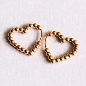 Anneau en forme de cœur "boule"