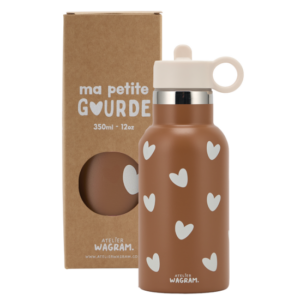 Gourde cœurs caramel