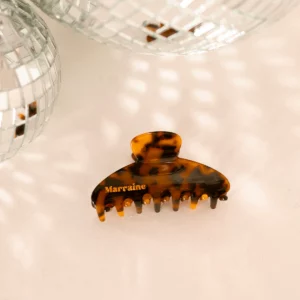 Petite pince à cheveux léopard marraine