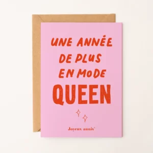 Carte anniversaire Queen