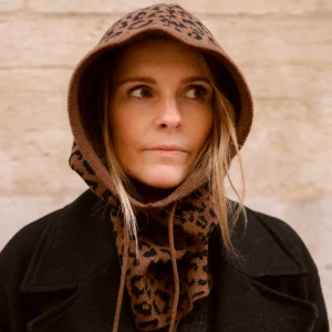 Cagoule léopard adulte