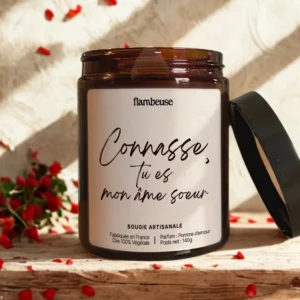 Bougie parfumée "Connasse, tu es mon âme sœur"