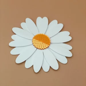 Bijou de mur Marguerite blanche