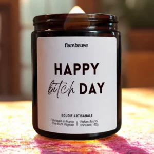 Bougie "Happy bitchday"