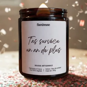 Bougie "T'as survécu un an de plus"