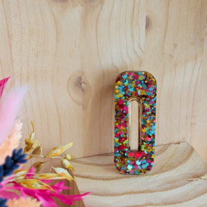 Barrette rectangle joie vert