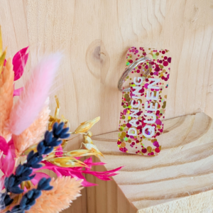 Porte-clés à paillettes DANCING QUEEN