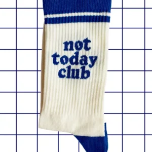 Chaussettes - Not Today Club bleu
