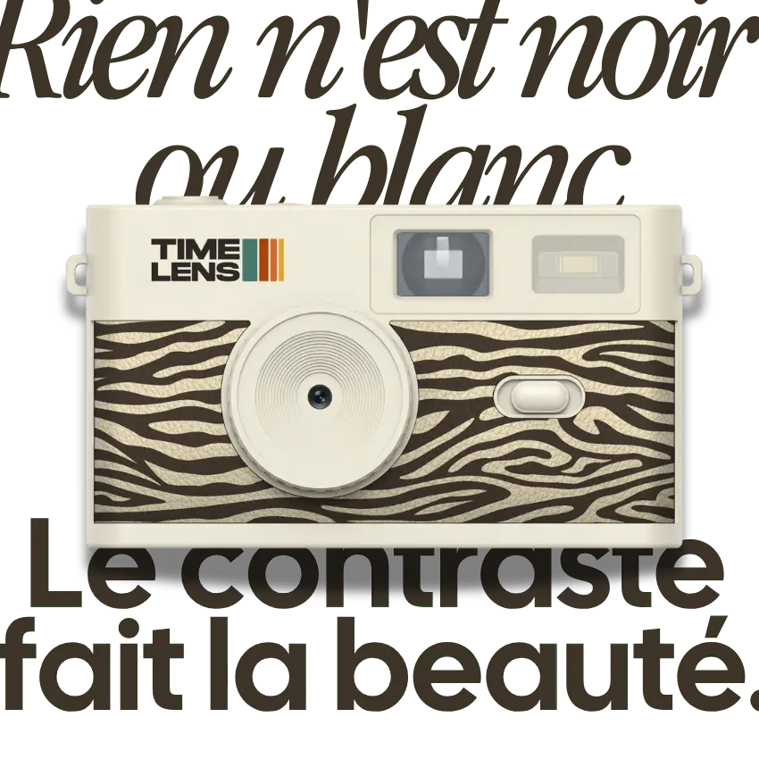 Appareil photo TimeLens® Cream Zebra