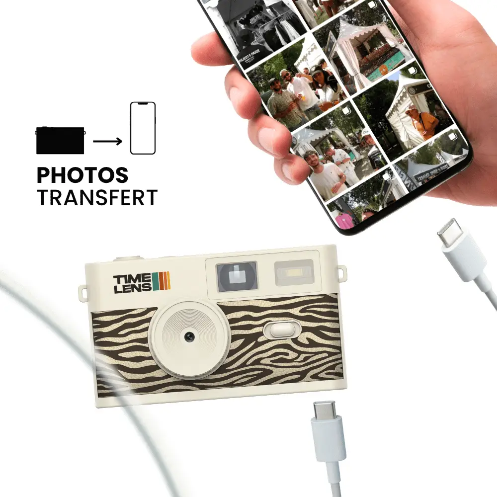 Appareil photo TimeLens® Cream Zebra – Image 2