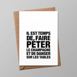 Carte "Happy hour" : Il est temps..la fête!