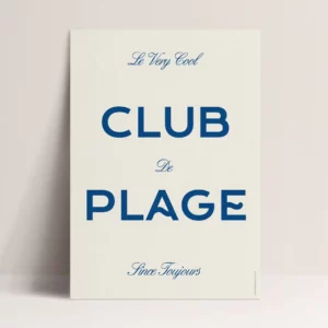 Poster - Club de plage