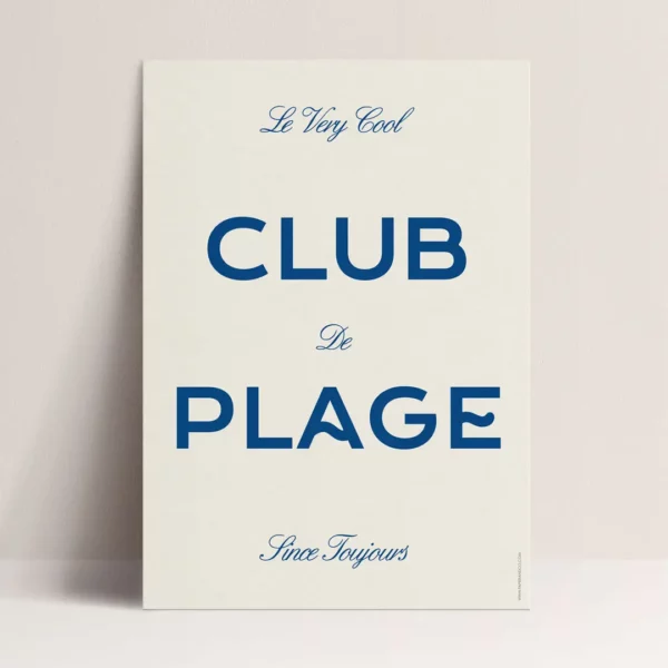 Poster - Club de plage