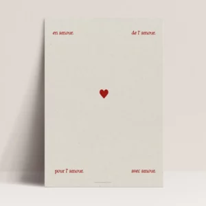 Poster - En amour de l'amour
