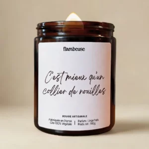 Bougie "C'est mieux qu'un collier de nouilles"