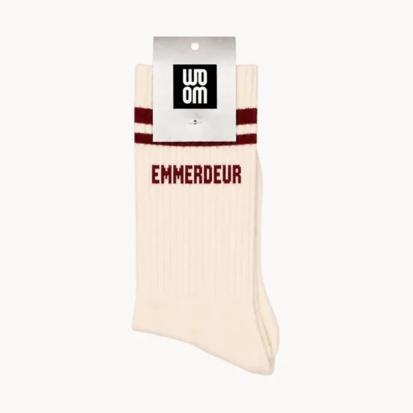 Chaussette homme emmerdeur - bordeaux