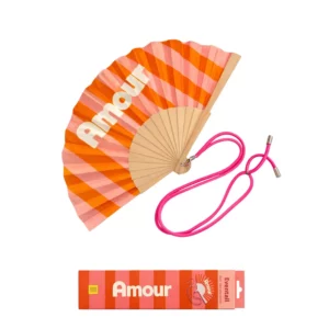 Eventail avec bandoulière - Amour