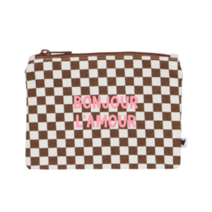 Porte-Monnaie Bonjour l'amour damier