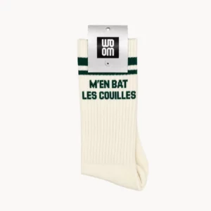 Chaussette Homme M'EN BAT LES COUILLES - Vert