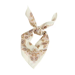 Foulard Indien Enfant - Bandana Ecru/Rosée