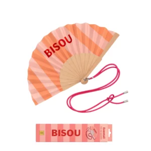 Eventail avec bandoulière - Bisou