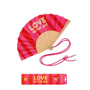 Eventail avec bandoulière - Love in the air