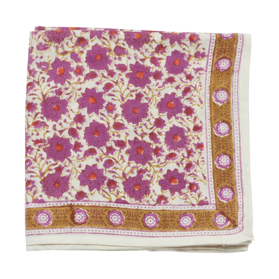 Foulard Indien - Dupatta Rose indien - BIBA x BDJ