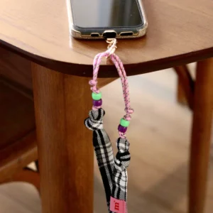 Sangle de téléphone César - Tartan