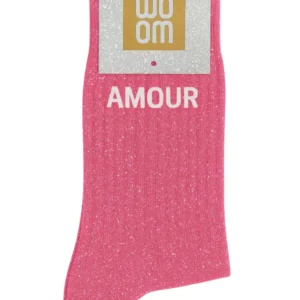 Chaussettes à Paillettes à Message "Amour" - Rose Bubble