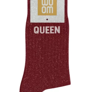 Chaussettes à Paillettes à Message "Queen" - Cherry Pop