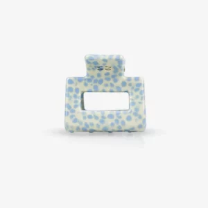 Pince à cheveux pois bleu