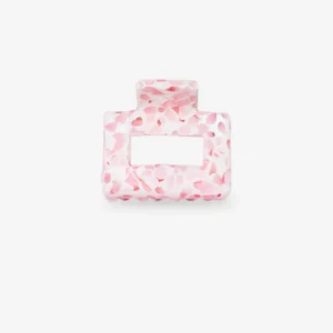 Pince à cheveux pois rose