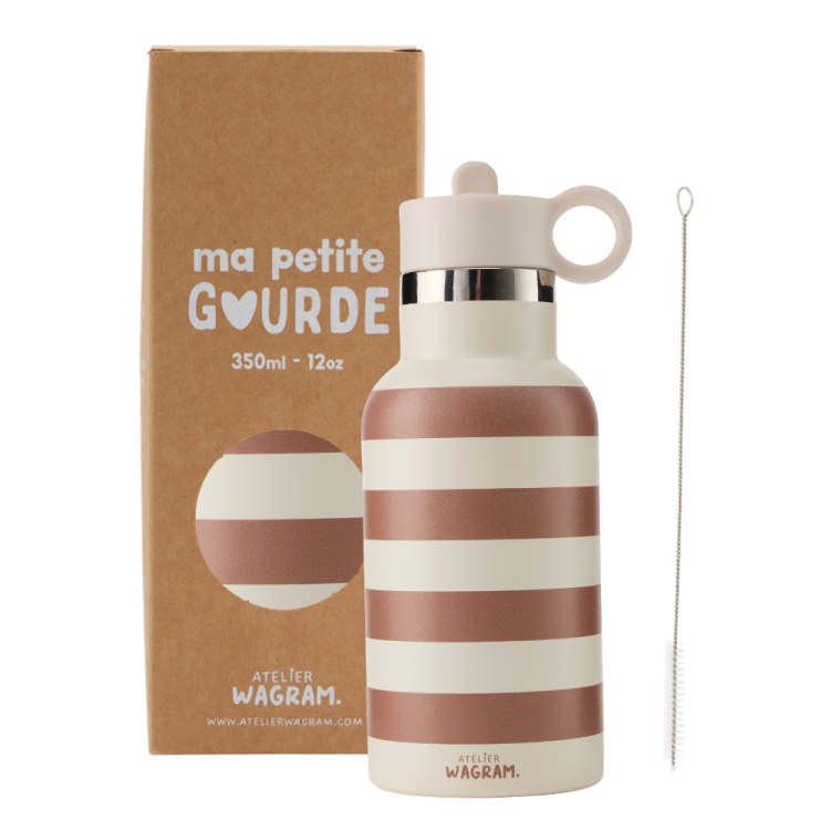 Gourde rayures marron