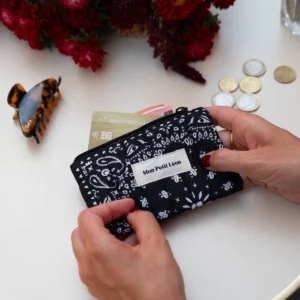 Porte-monnaie - Bandana noir
