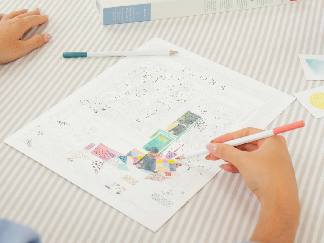Coffret coloriage au numéro - Petit Crayon - Flora – Image 2