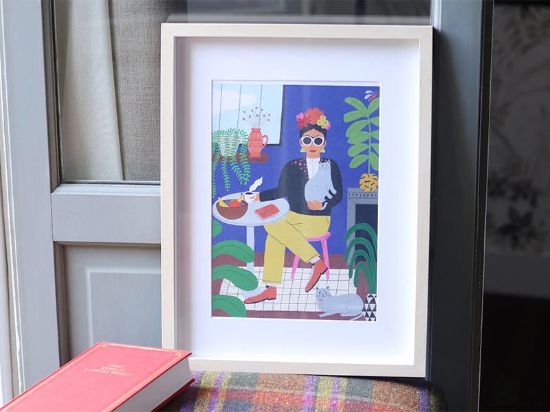 Coffret peinture au numéro - La fille aux chats – Image 2