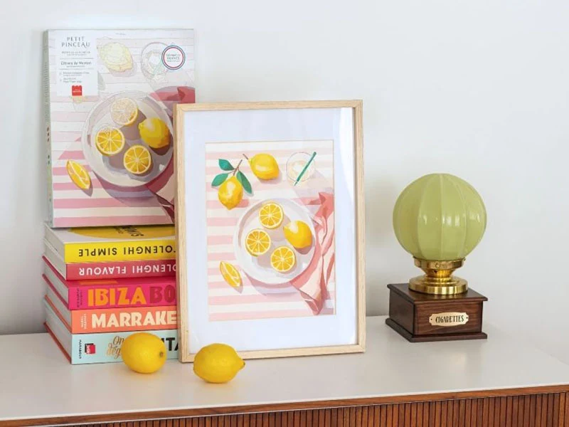 Coffret peinture au numéro - Petit Pinceau - Citrons de Menton – Image 3