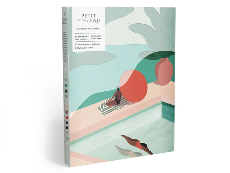 Coffret peinture au numéro - Petit Pinceau - St Barthélemy