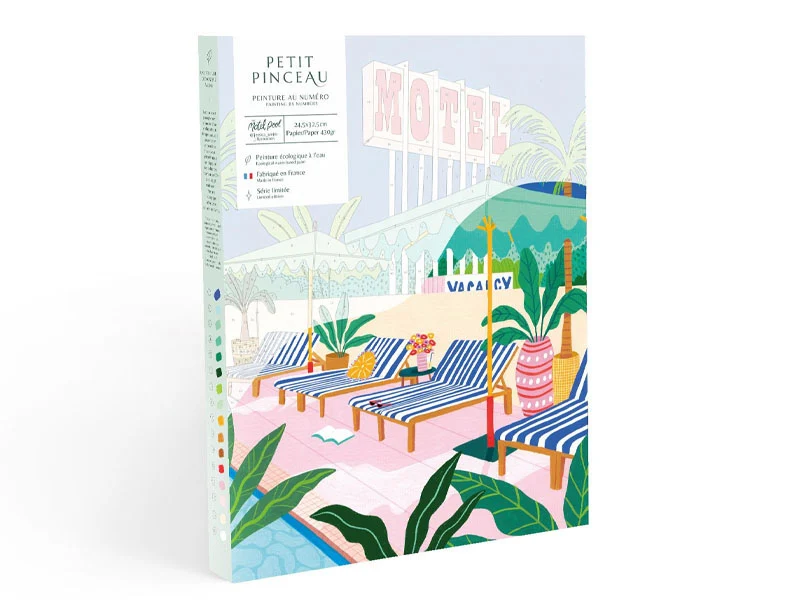 Coffret peinture au numéro - Petit Pinceau - The Motel Pool