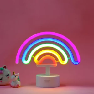 Lampe LED à effet néon - Arc-en-ciel