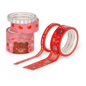 Set de 5 Rubans Adhésifs Décoratifs en Papier Teddy Bear - Tape by Tape