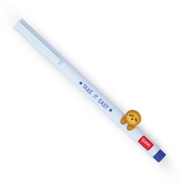 Stylo gel décoré d'un paresseux « Take it Easy »