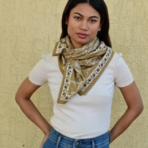 Grand foulard MERCURE Bistre