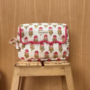 Trousse de toilette rabat - N°50 Rose