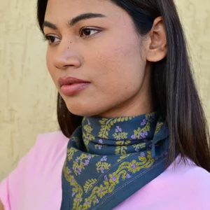 Petit foulard ANTOINETTE Bleu marine