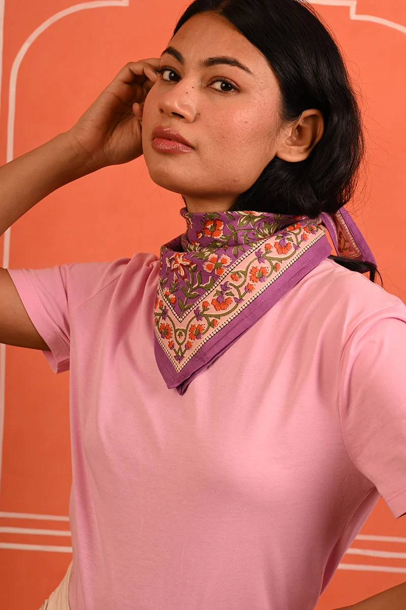 Petit foulard CALYPSO Violet – Image 2
