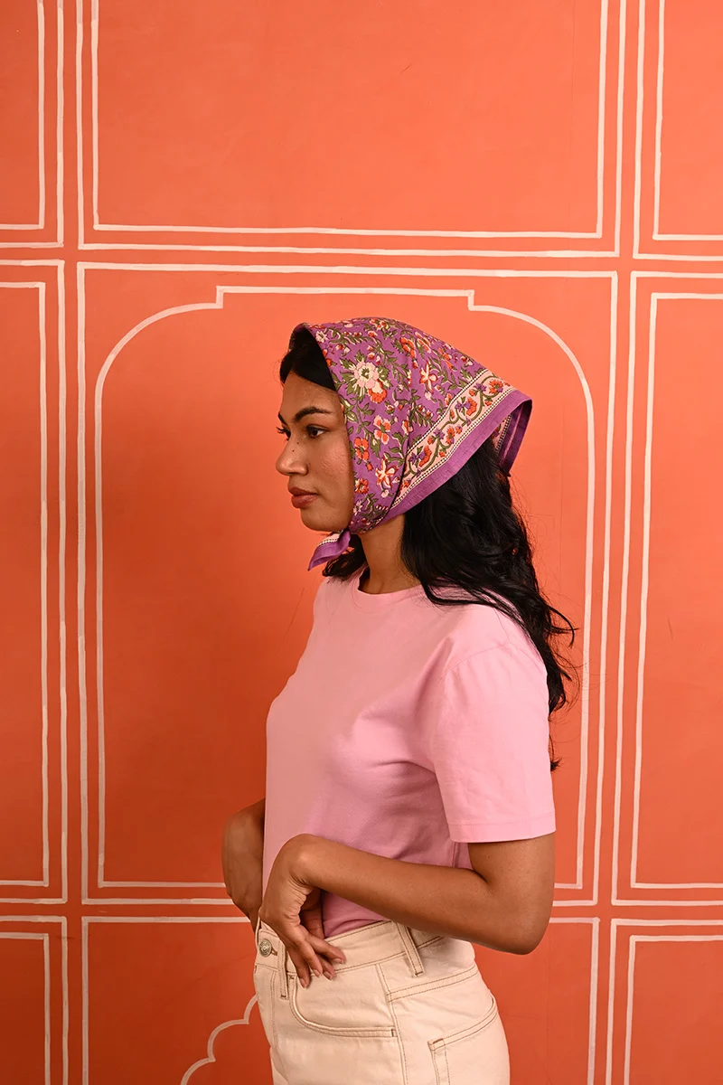 Petit foulard CALYPSO Violet – Image 3