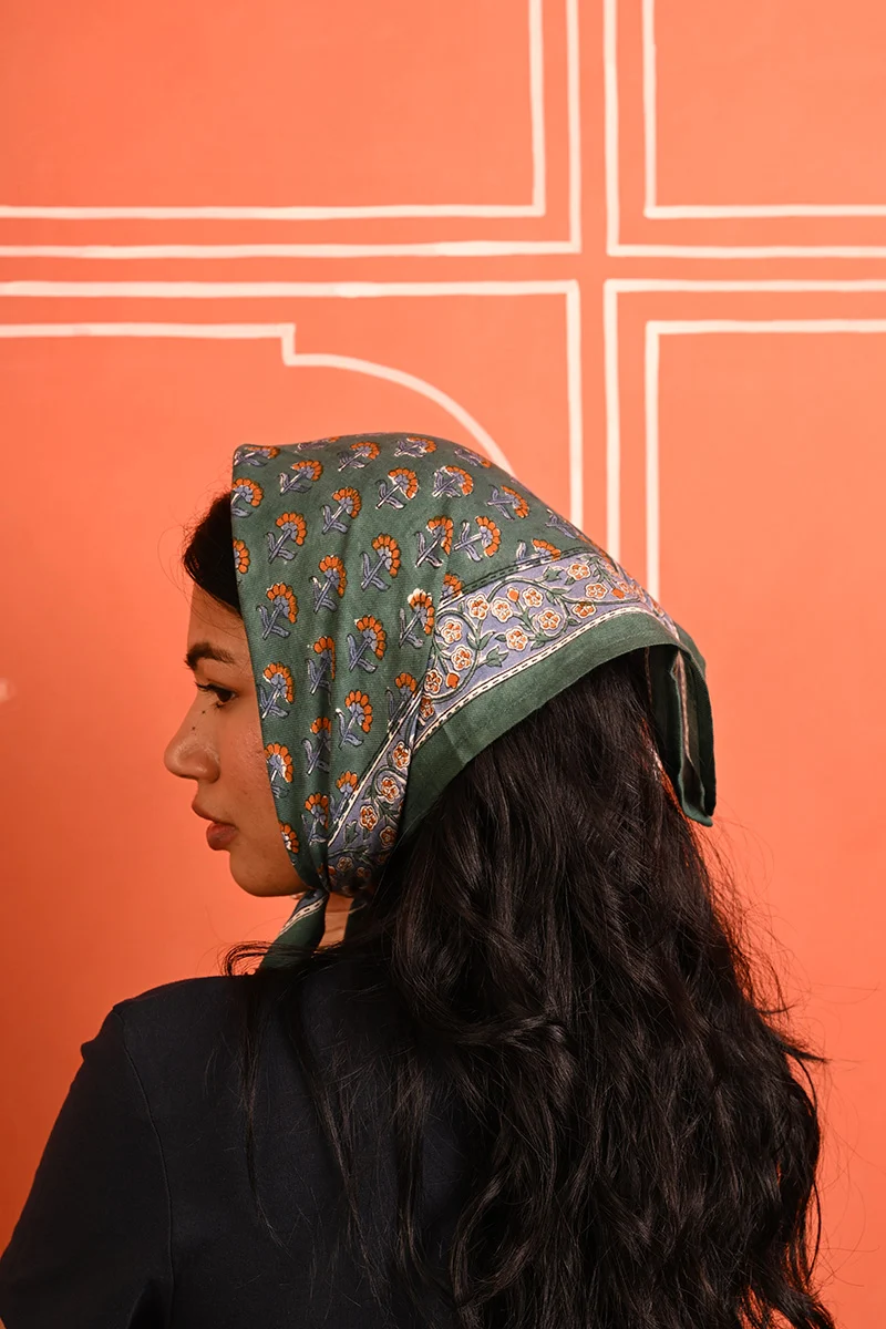 Petit foulard SÉLÉNÉ Vert
