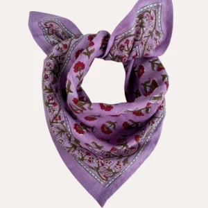 Petit foulard SÉLÉNÉ Vieux rose