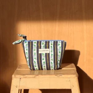 Petite trousse beauté - FLORA Bleu marine